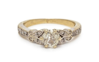 A White Gold and Diamond Ring
