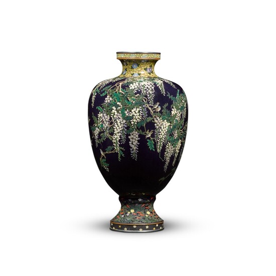A cloisonné enamel vase | Attributed to Hayashi Kodenji (1831-1915) | Meiji period, late 19th century