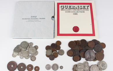 A collection of 18th, 19th and 20th century British and world coinage, including a Victoria Old Head