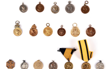A collection of Austrian miniature medals