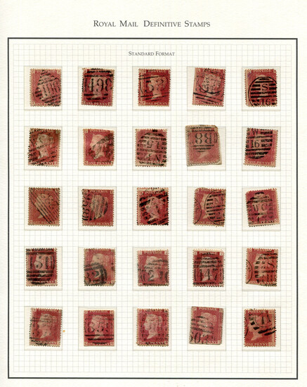 A collection of Great Britain stamps in fifteen albums and stock books from 1d reds used to modern d