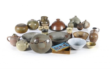 A collection of Stoneware Studio Pottery