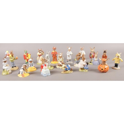 A collection of mostly Royal Doulton Bunnykins figurines. 'H...