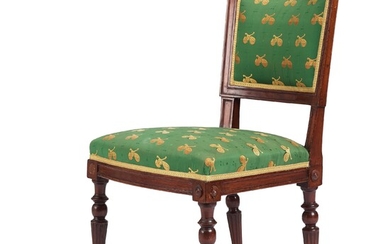 A late Gustavian mahogany chair by Ephraim Ståhl (Stockholm 1794-1820).