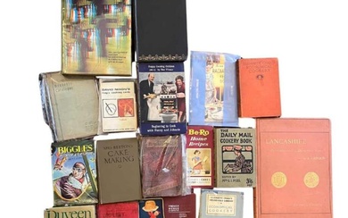 A mixed box of vintage and antique books of assorted...