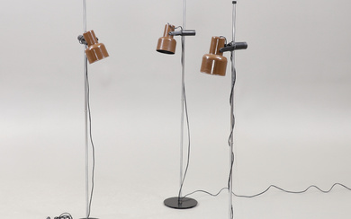 A set of 3 floor lamps, Fagerhults Belysning, 1970s.