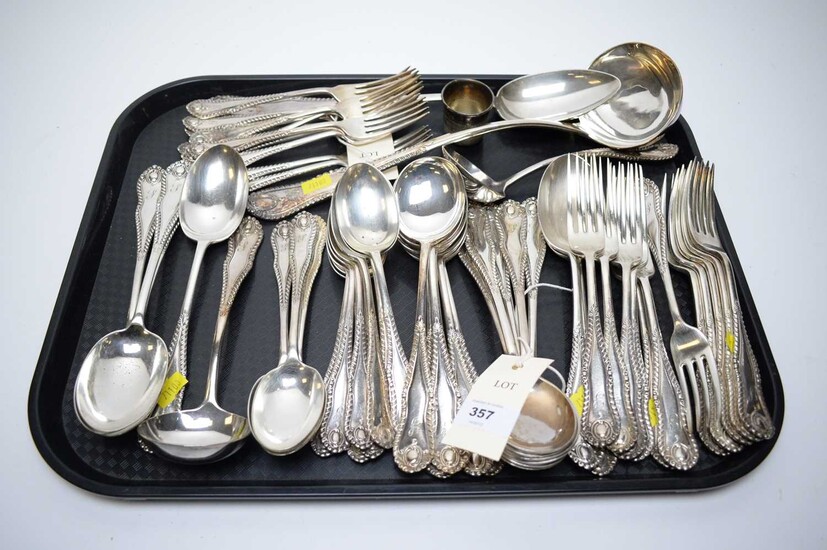 A suite of Mappin and Webb silver plated cutlery