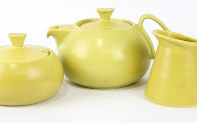 A vintage Diana (Australia) 'Nefertiti' stoneware tea set, comprising a...