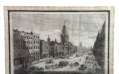 ANONIMO Engraving "view of the Royal Exchange in London"