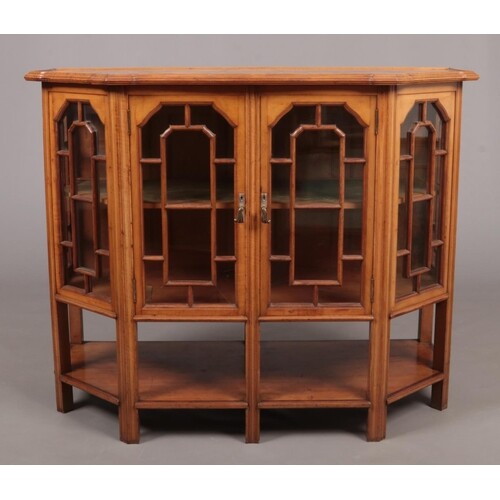 An Arts & Crafts satinwood and marquetry sideboard, probably...