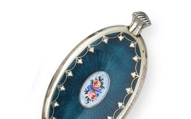 An Austro-Hungarian Silver and Enamel Scent-Bottle Maker's Mark Indistinct, Circa 1900
