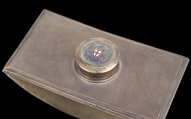 An Elizabeth II silver 'Seal Of London' desk ink blotter, Tu...