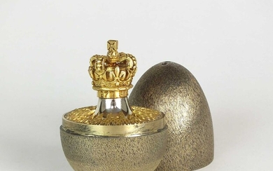 An Elizabeth II silver gilt limited edition surprise egg by Stuart Devlin