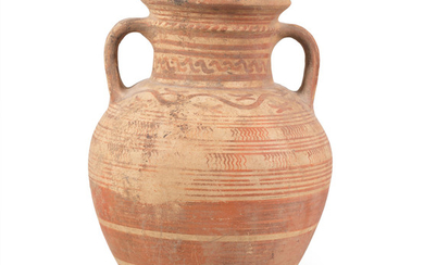 An Etruscan pottery amphora