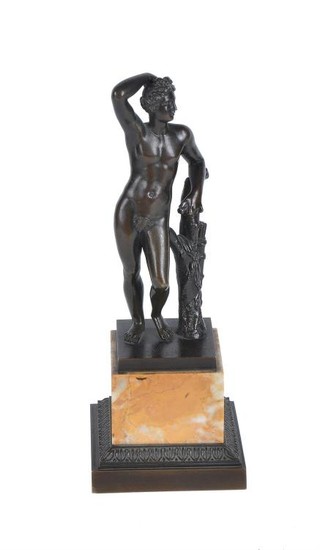 An Italian bronze model of the Apollino
