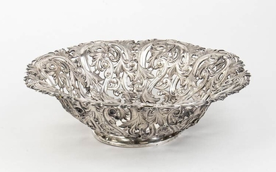 An italian silver 800/1000 basket - Lombardo-Venetian Kingdom, Milan 1812-1872...