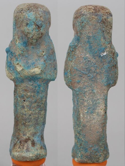Ancient Egyptian Faience Shabti 10.5cm. - (10.5×0×0 cm)