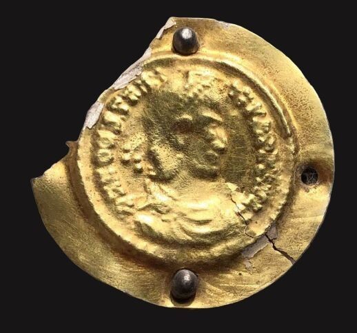 Ancient Roman Gold Golden military phalera - (1)