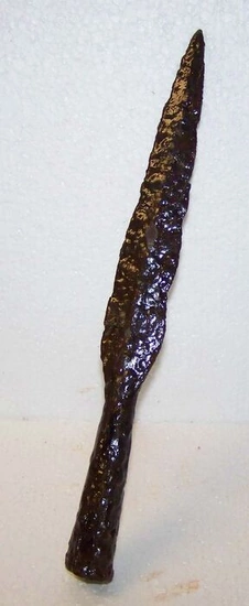 Ancient Roman Iron spear point - (2.2×3×28 cm)
