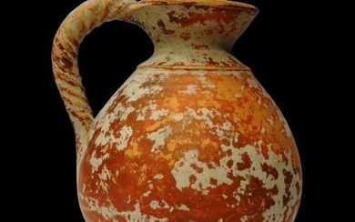 Ancient Roman Sigillea - Jug with twisted handle
