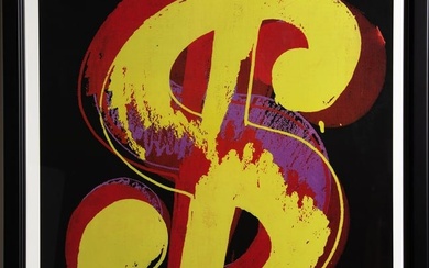 Andy Warhol, Dollar Sign 1981, Poster