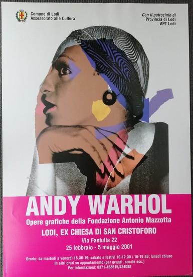Andy Warhol, after: Exhibition Poster. Ladies and Gentlemen, Lodi 2001. Unsigned. Lithographic print in colours. Sheet size 99×68 cm. Unframed.