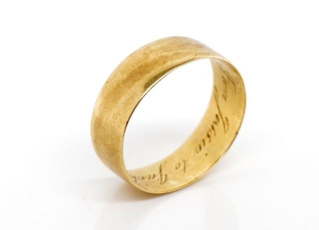 Antique Australian 15ct yellow gold ring marked Aronson 15ct...