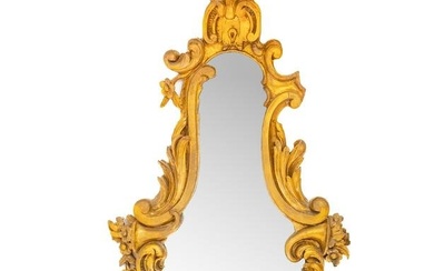 Antique Carved Wood Gilt Finished Mirror probably dating from the late 1700's