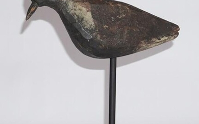 Antique Carved& Painted Black Bellied Plover Decoy