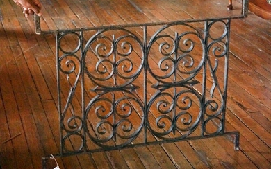 Antique Wrought Iron Balcony Segment