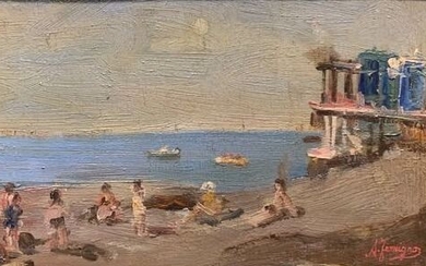 Antonio Ferrigno ( 1860-1943) - Studio di Marina