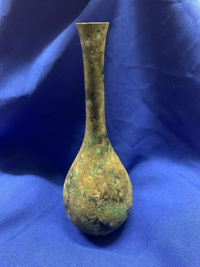 Archaic Bronze Bottle Form Vase