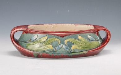 Art Nouveau bowl, German, around 1900, stoneware,...