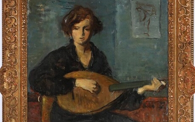 SOLD. August Tørsleff: Portrait of Birthe. Sign. Tørsleff. Oil on canvas. 78 x 62 cm. – Bruun Rasmussen Auctioneers of Fine Art
