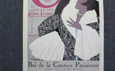 Bal De La Couture - Art by Georges Lepape (1925) 16" x