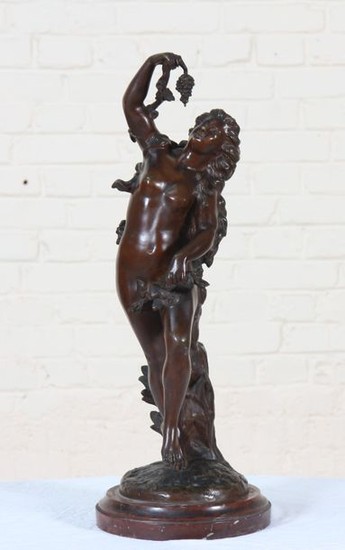 Bronze "Bacchante" de Paul Emile LEYSALLE En bron…