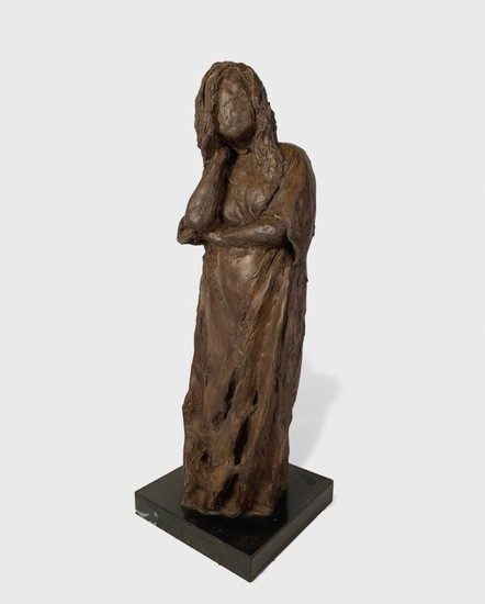Bronze Sculpture Of A Woman, Unsigned