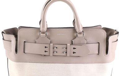 Burberry Belt Tote in Canvas and Leather