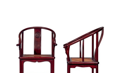 CHINE- XIXe/XXe siècle Paire de fauteuils... - Lot 57 - Aponem
