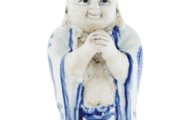 CHINESE PORCELAIN STATUETTE OF BUDAI