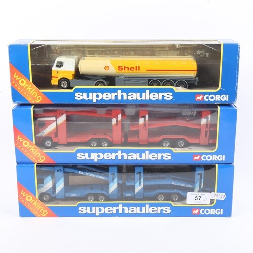 CORGI - 3 x Superhaulers 1:64 diecast model lorries, compris...