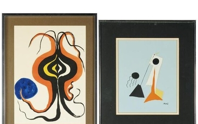Calder & Miro, (2) lithographs