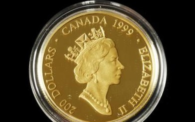 Canada, 1999 Proof Mikmaq Butterfly Gold 200 Dollars