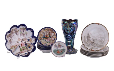 Carnival Glass & Asian Porcelain