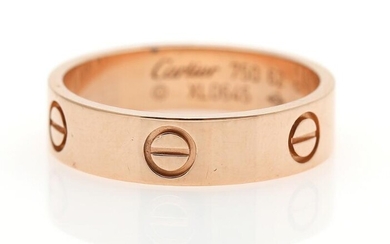 SOLD. Cartier: A "Love" ring of 18k rose gold. Size 62. – Bruun Rasmussen Auctioneers of Fine Art