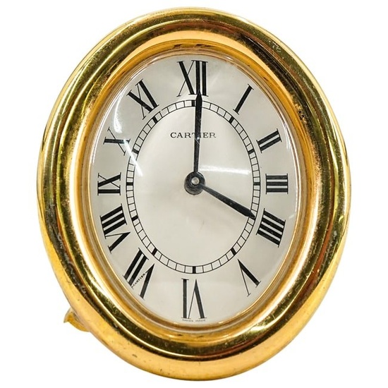 Cartier Baignoire Oval Desk Travel Alarm Clock