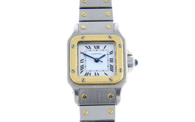 Cartier - a Santos Galbée bracelet watch, 24x24mm.