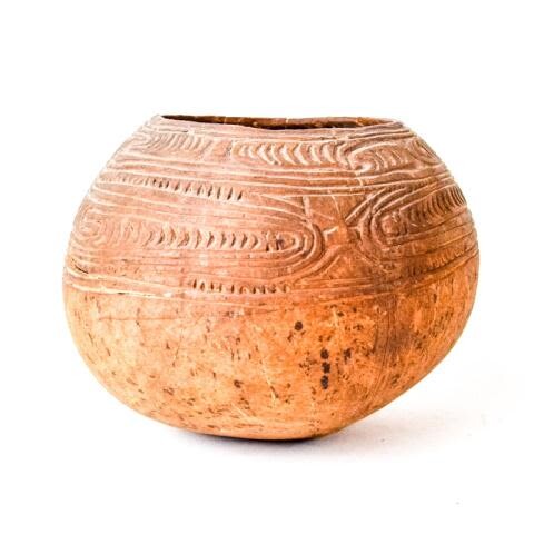 Carved Coconut Bowl from Papua New Guinea
