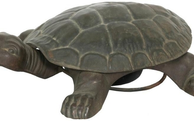 Cast Iron Turtle Spittoon