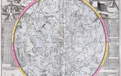 [Celestial maps]. "Hemisphaerium Coeli boreale." engraved celestial chart by J.G....
